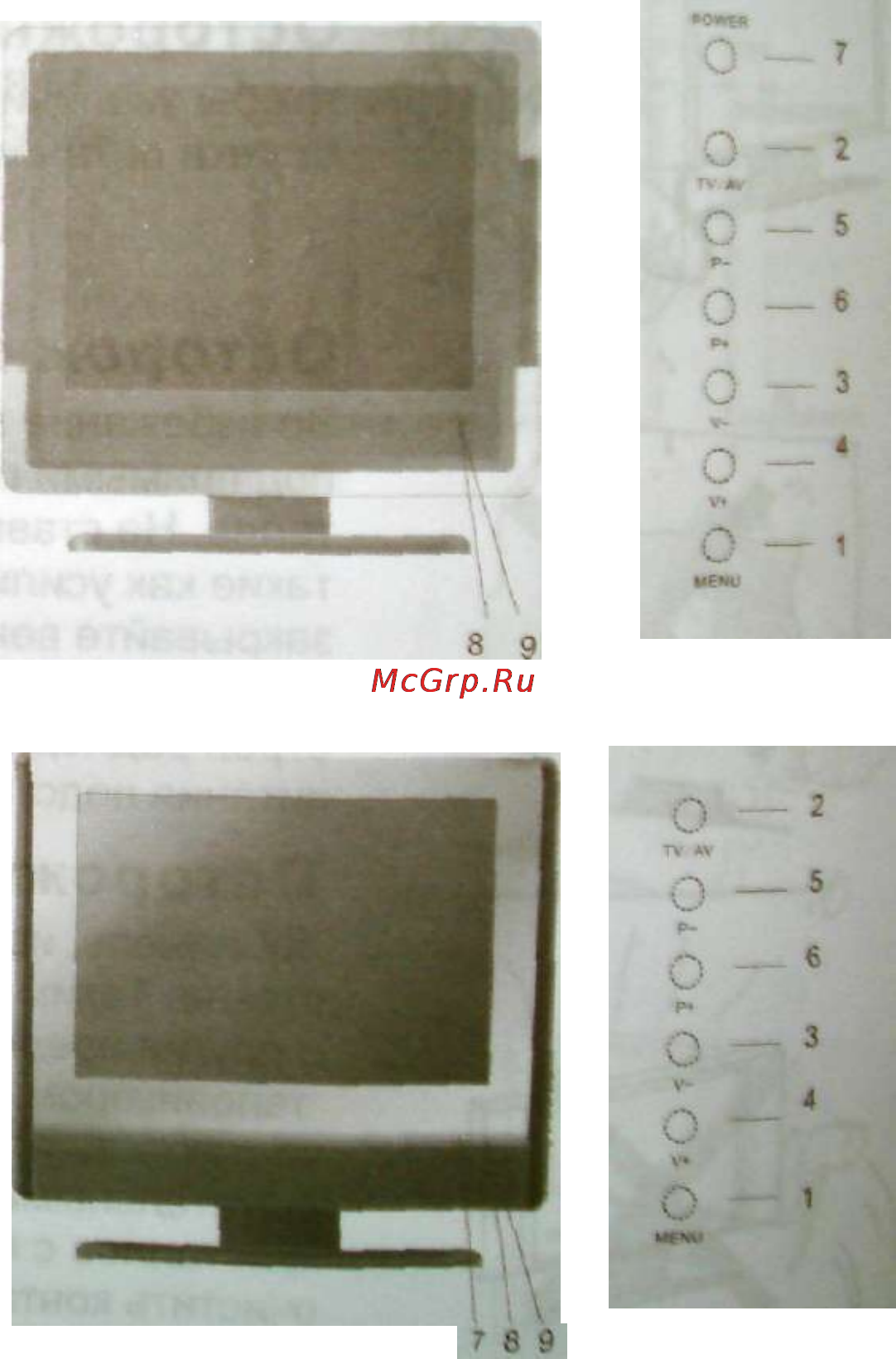 Erisson 15LM02 [7/28] Кнопка tv av tv av