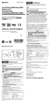 Sony SR-64UYA/T1 Инструкция по эксплуатации