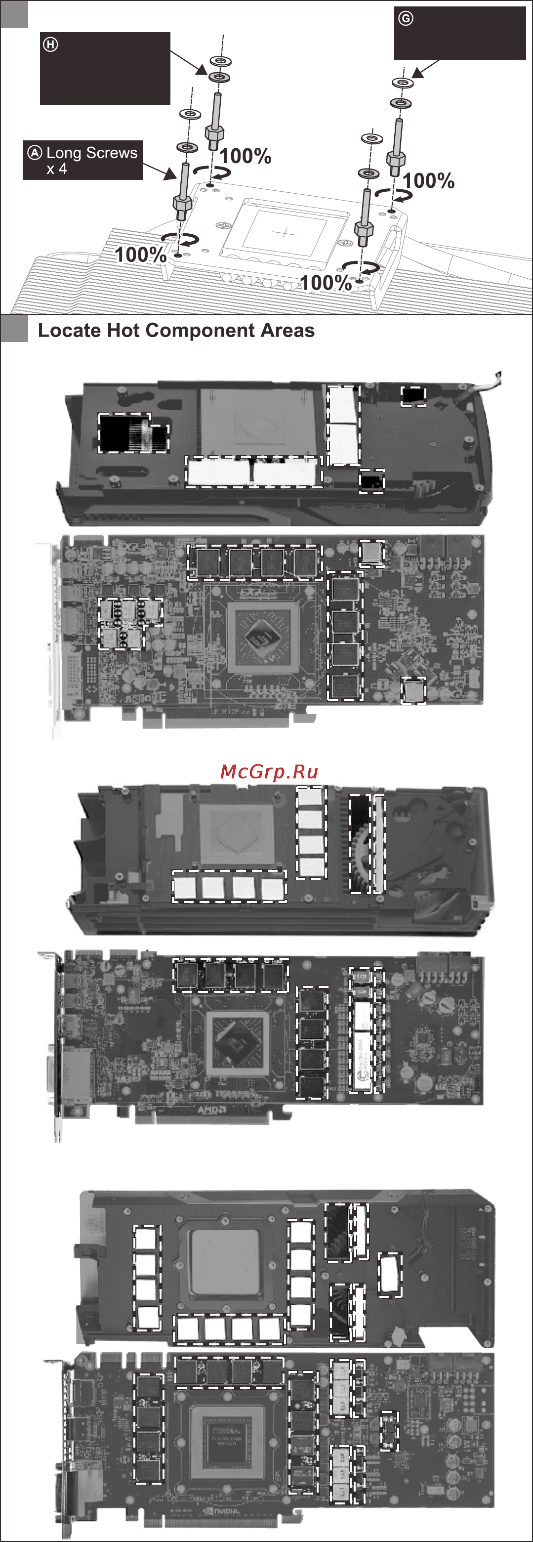 Arctic Accelero Twin Turbo III [3/8] Insert screws in mounting plate
