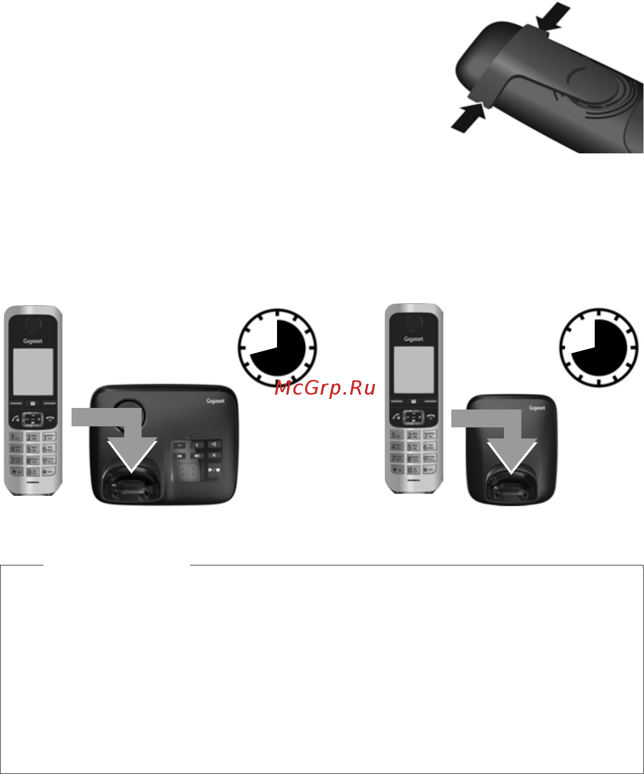 Gigaset C430 [12/87] Зарядка аккумуляторов