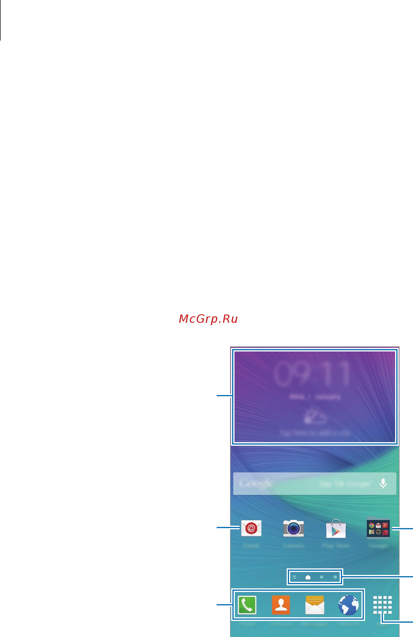 Samsung GALAXY Note 4 SM-N910H [25/181] Главный экран