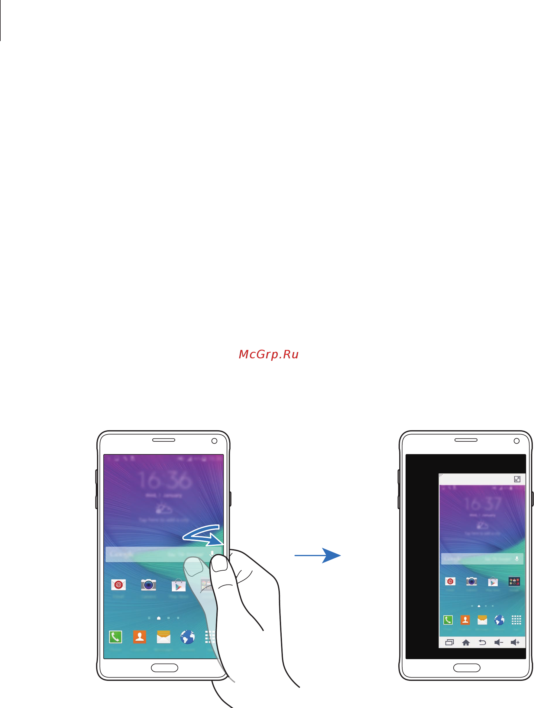 Samsung GALAXY Note 4 SM-N910H [63/181] Управление одной рукой