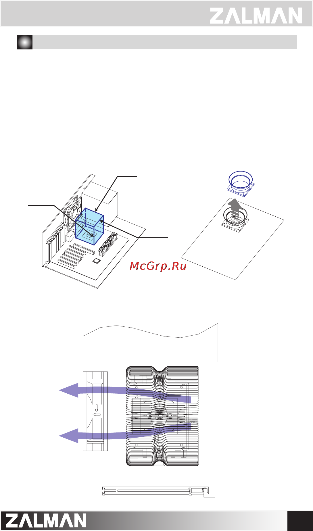 Zalman CNPS9700 LED [4/9] Cooler orientation
