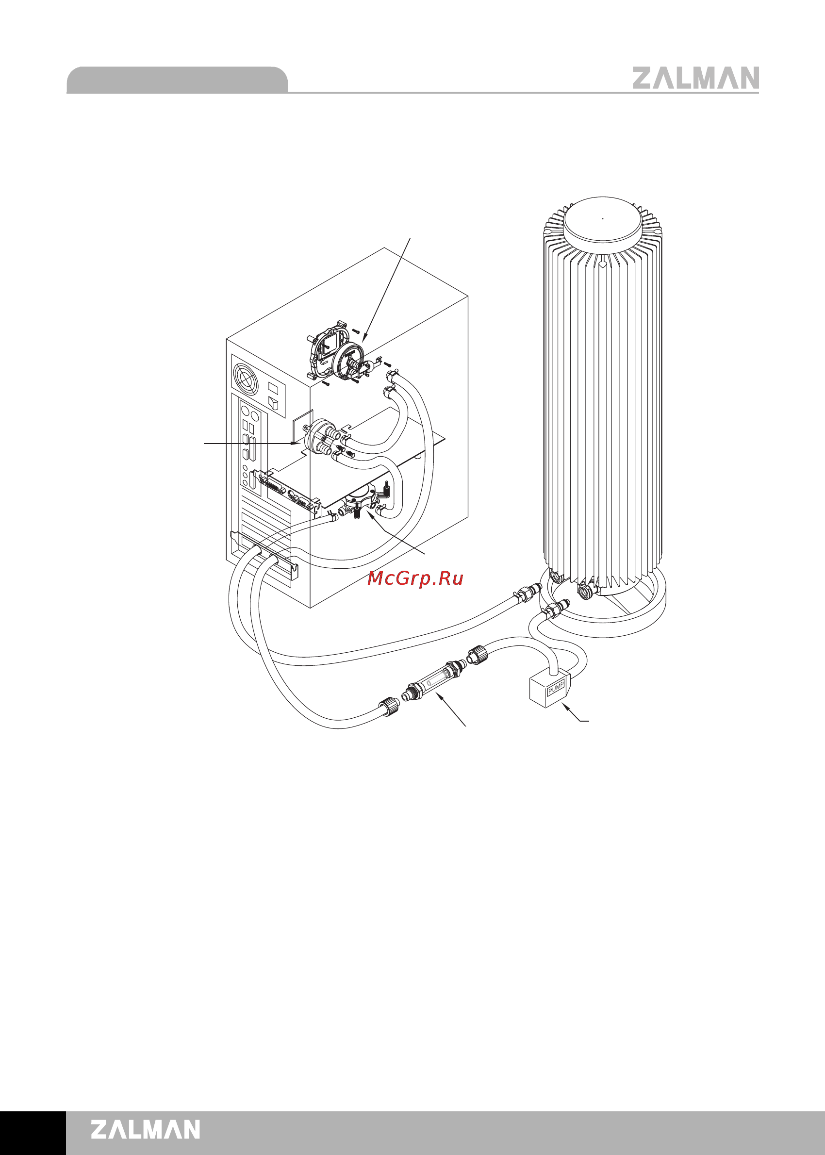 Zalman RESERATOR 1 V2 [16/18] Installing the external water pump