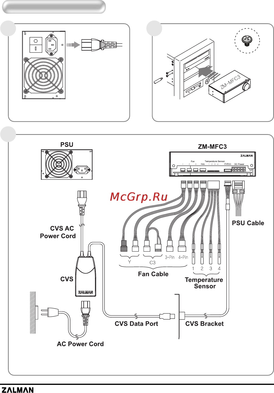 Zalman ZM-MFC3 [5/8] Installation