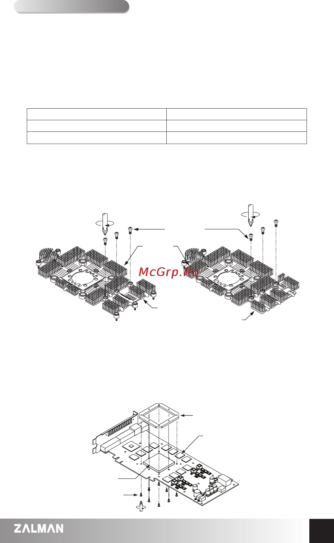 Zalman ZM-RHS88 [4/8] Installation procedure