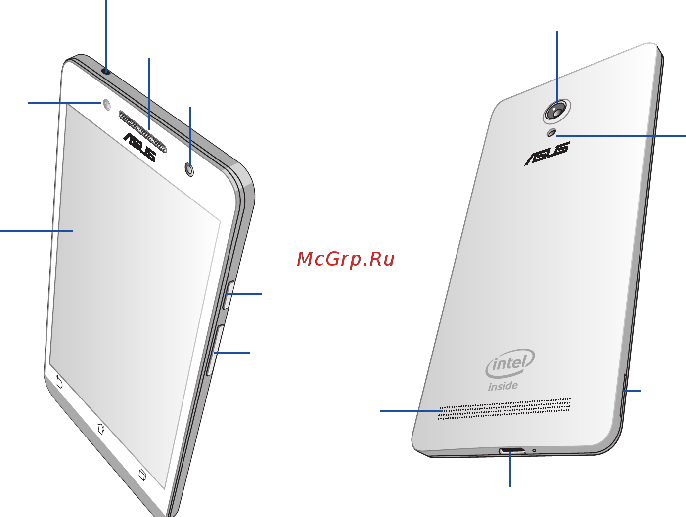 Asus Zenfone 5 A501CG-1G277RUS Gold [14/170] Части и компоненты