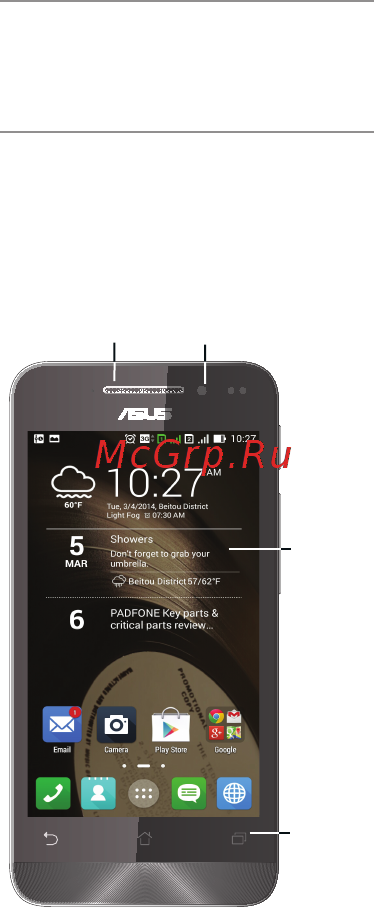 Asus Zenfone 4 A400CG 8Gb Yellow (1E359RUS) [3/27] Начало работы с устройством
