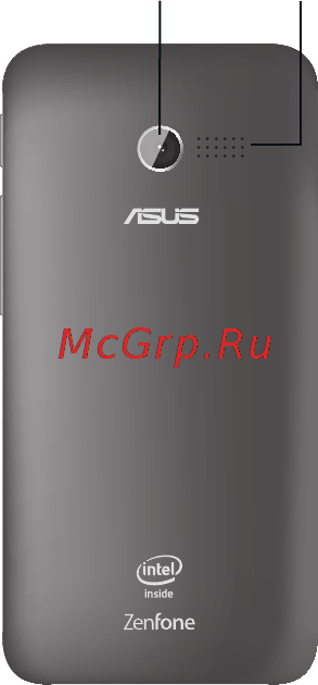 Asus Zenfone 4 A400CG 8Gb Yellow (1E359RUS) [5/27] Элементы задней панели