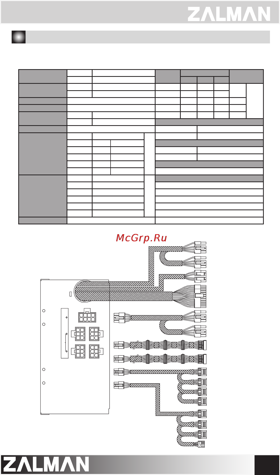 Zalman ZM650-XG [5/6] Specifications