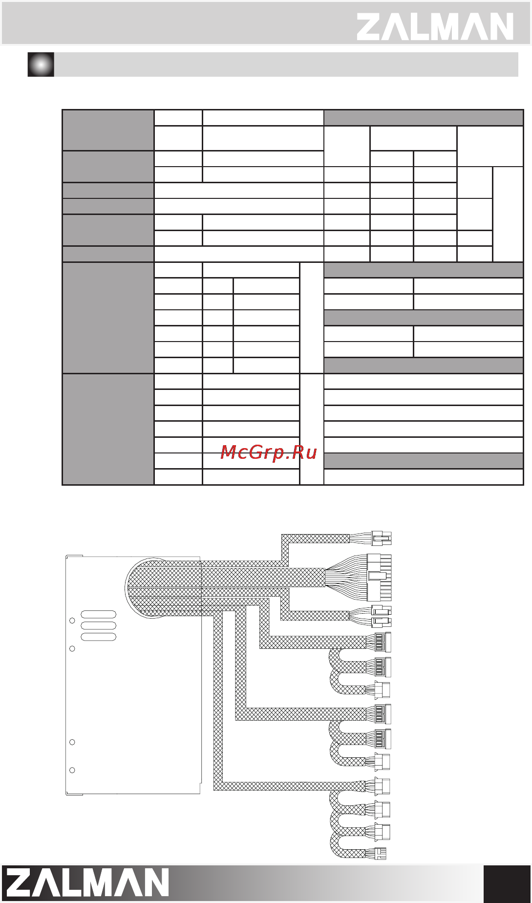 Zalman ZM400-ST [3/4] Speciﬁcations