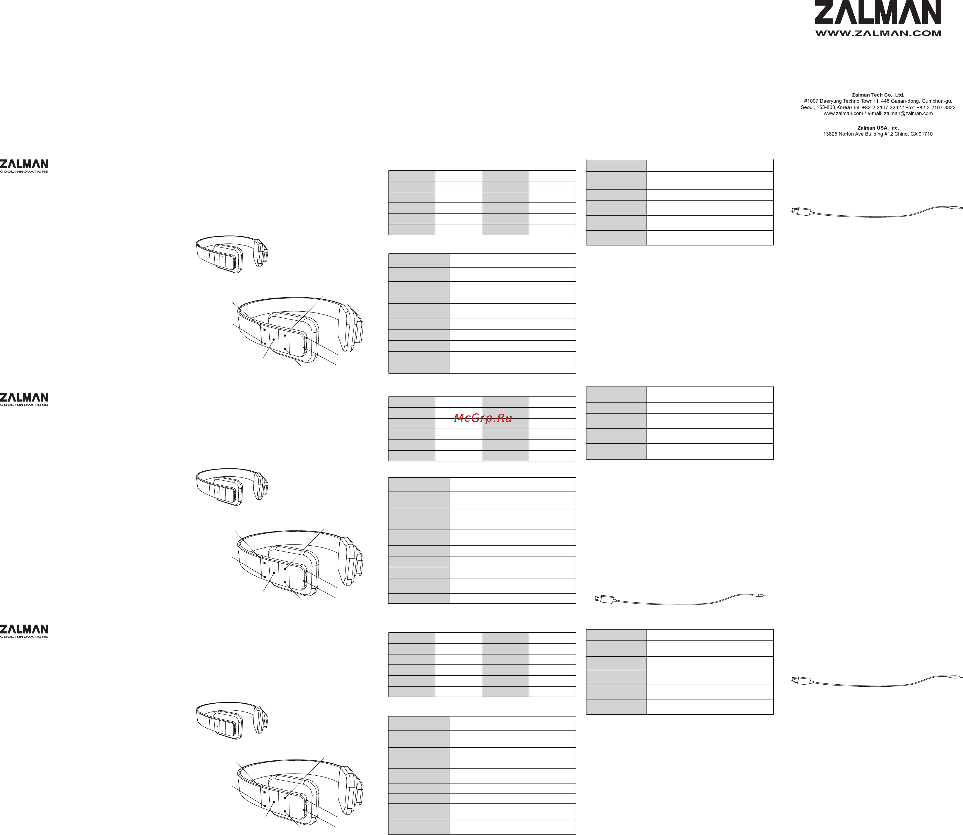 Zalman ZM-HPS10BT Инструкция по эксплуатации онлайн