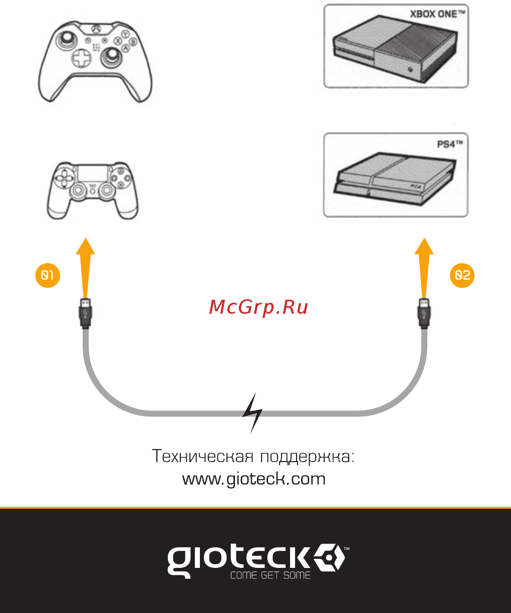 Gioteck XC1 (XC1XB1-11-MU) Инструкция по эксплуатации онлайн