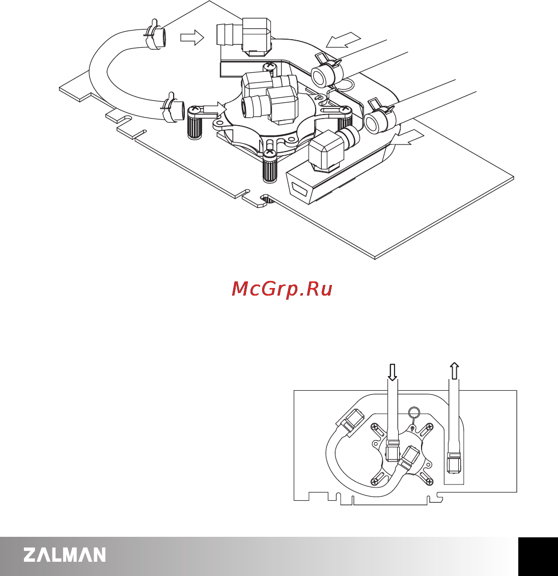 Zalman ZM-RWB1 [5/6] Install tubes