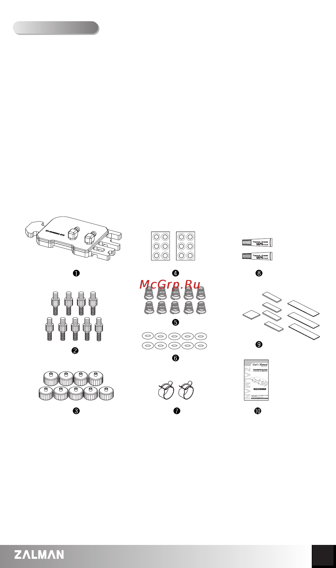 Zalman ZM-GWB8800 Ultra/GTX [3/9] Components