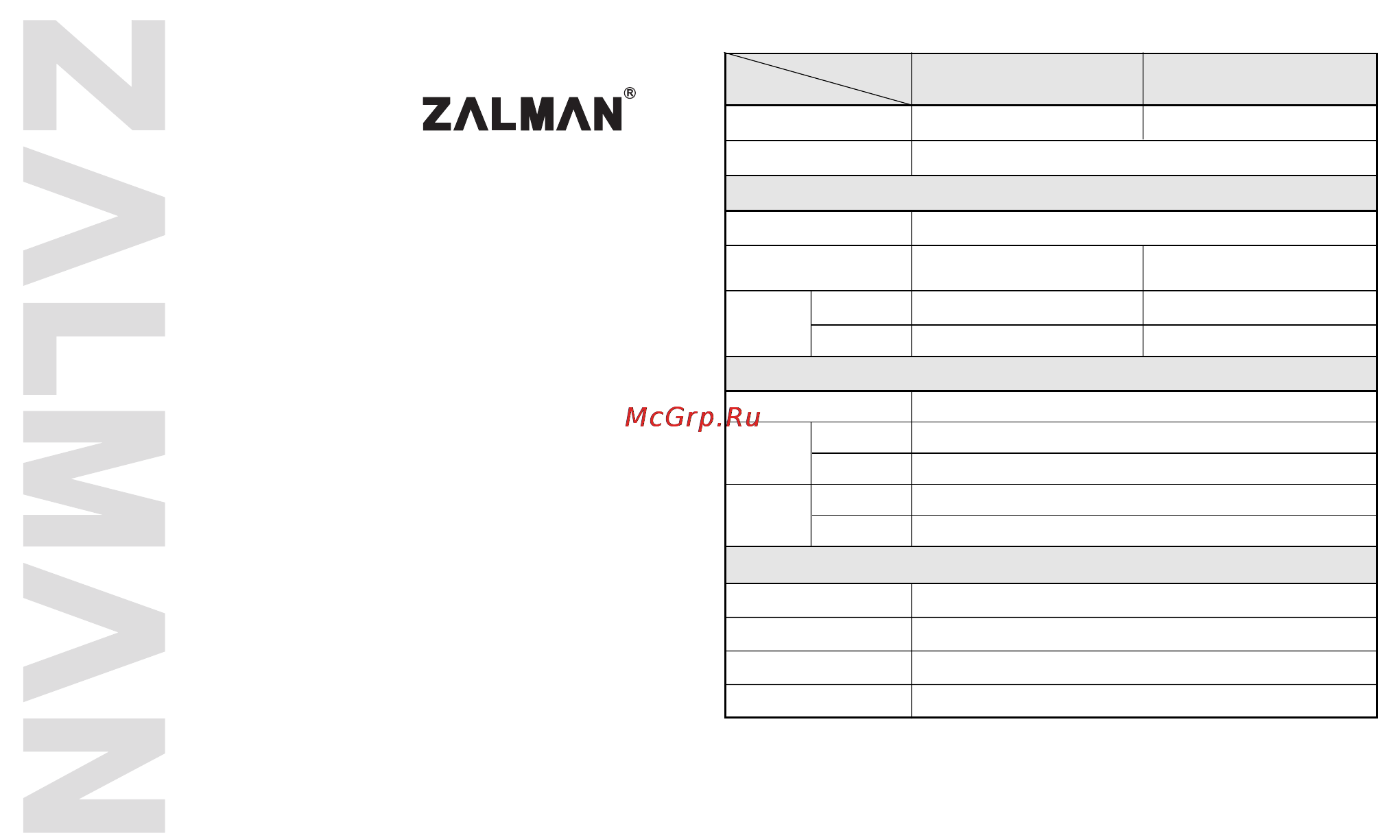 Zalman CNPS6500A-Cu Инструкция по эксплуатации онлайн