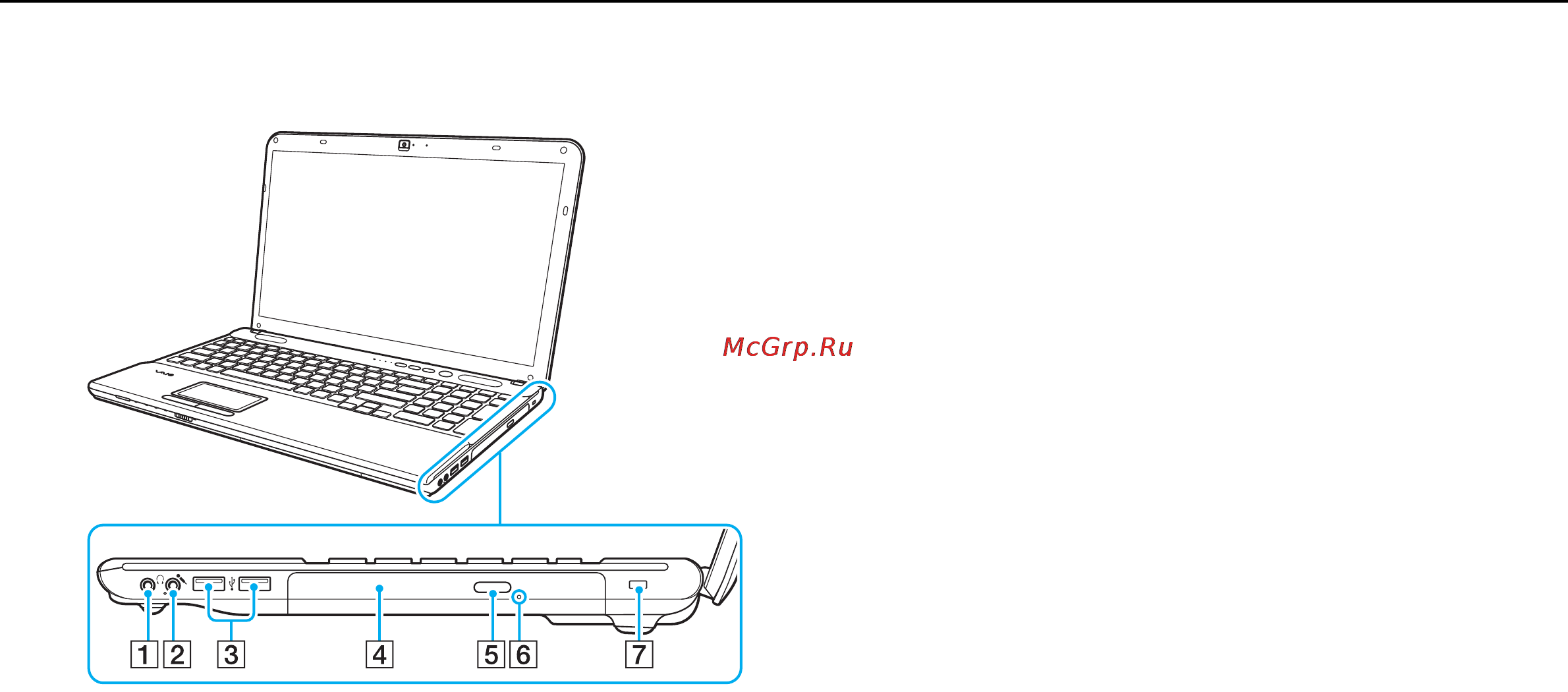Sony VAIO VPCCB3S1R [13/169] Вид справа