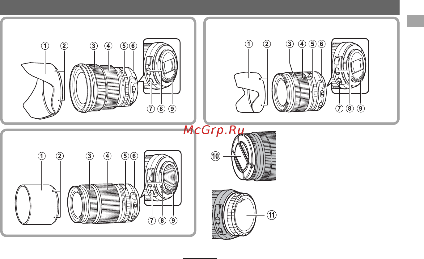 Fujifilm XF 10-24mm f/4 R OIS [13/136] Parts of the lens