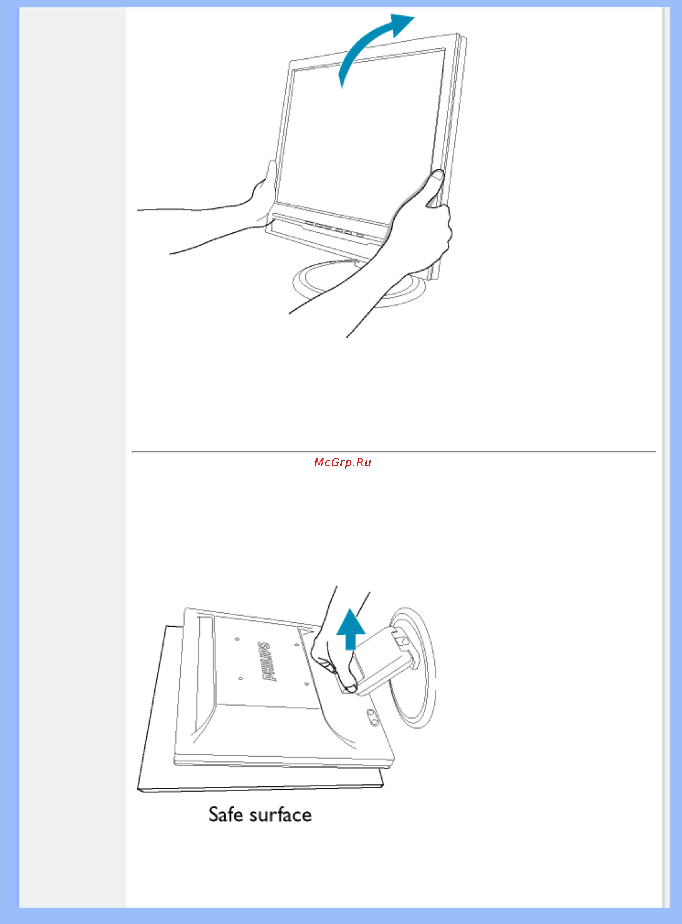 Philips 170B5CS/00 [67/92] Safe surface