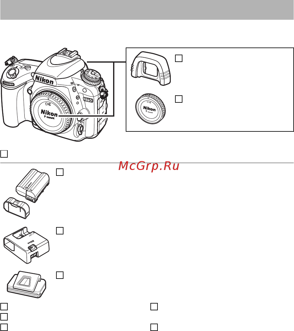 Nikon D750 Body Black [3/540] Содержимое упаковки
