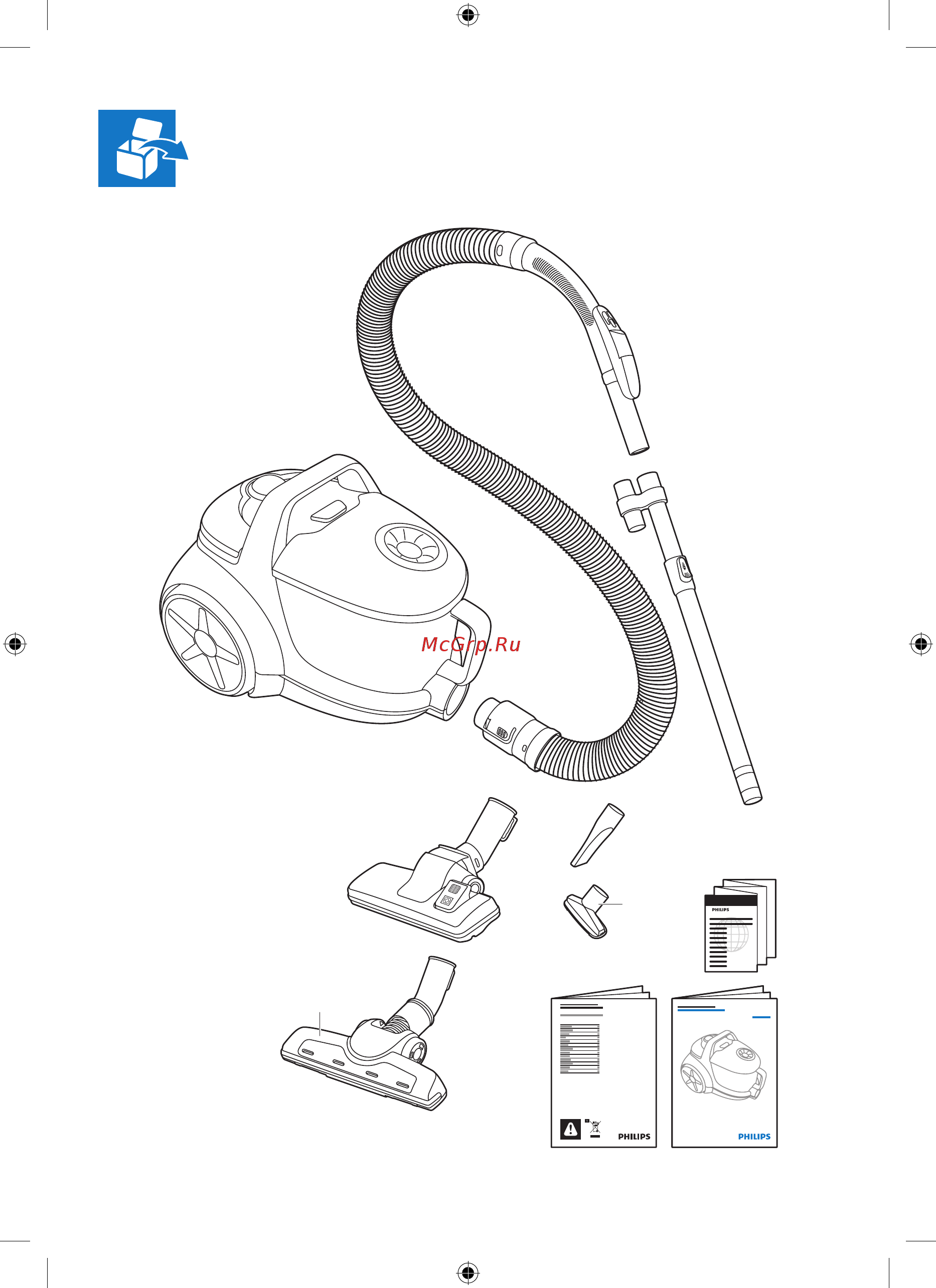 Philips POWERPRO ACTIVE FC8636/01 Инструкция по эксплуатации онлайн [3/11] 300018