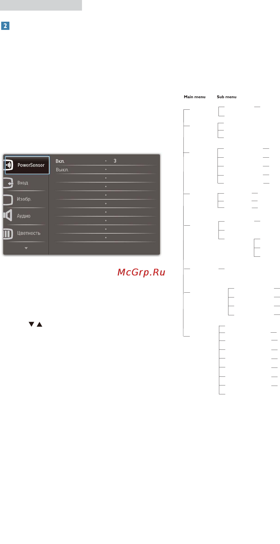 Philips 241B4LPCB [9/56] Основные инструкции по использованию кнопок управления