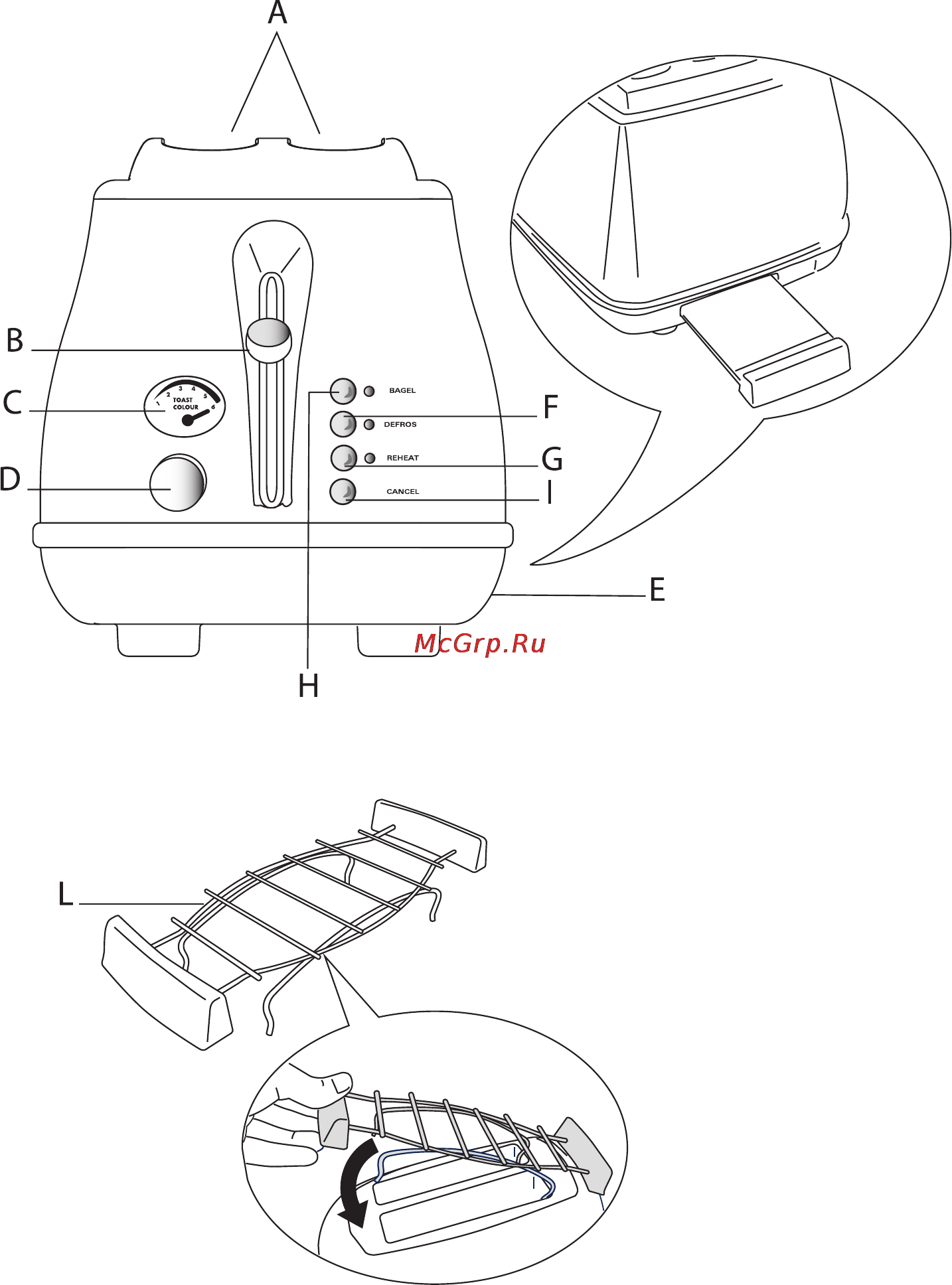 Delonghi CTOV 2103.AZ Инструкция по эксплуатации онлайн [2/6] 105350