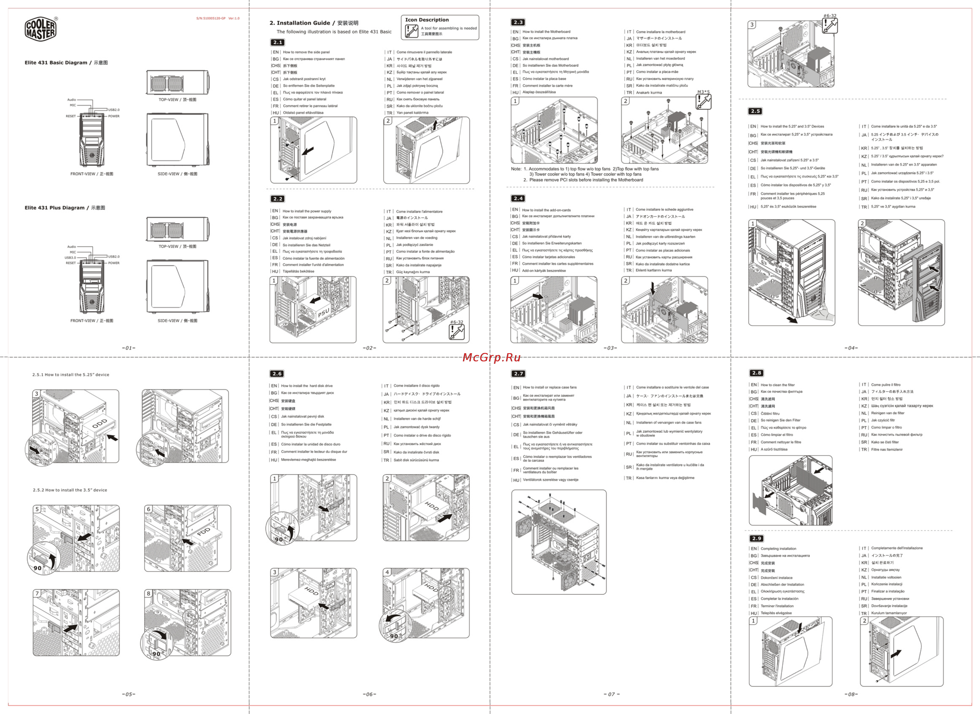 Cooler Master Elite 431 [2/2] Rc 431 manual 背面_11 aug 20