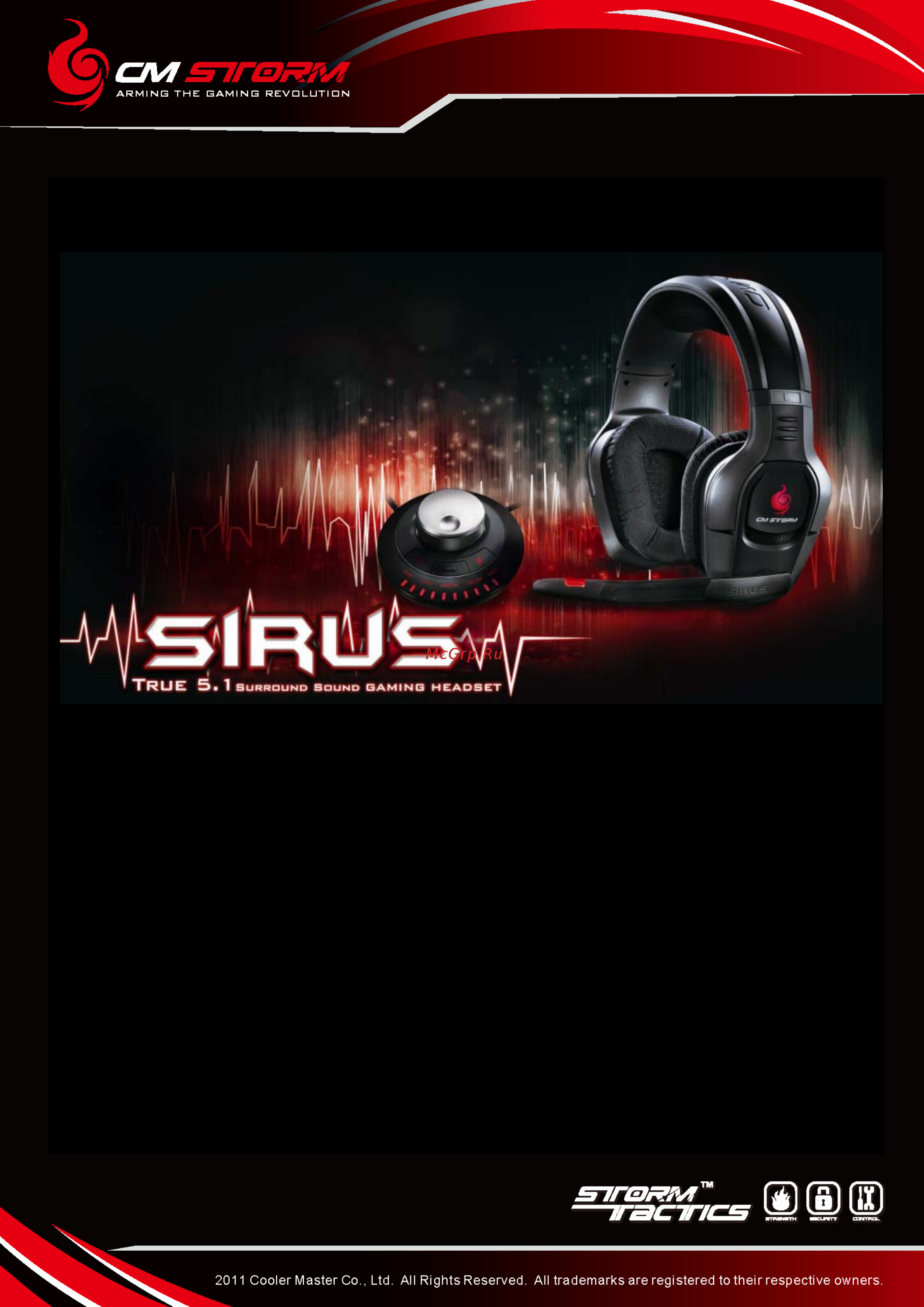 Cooler Master Sirus Инструкция по эксплуатации онлайн