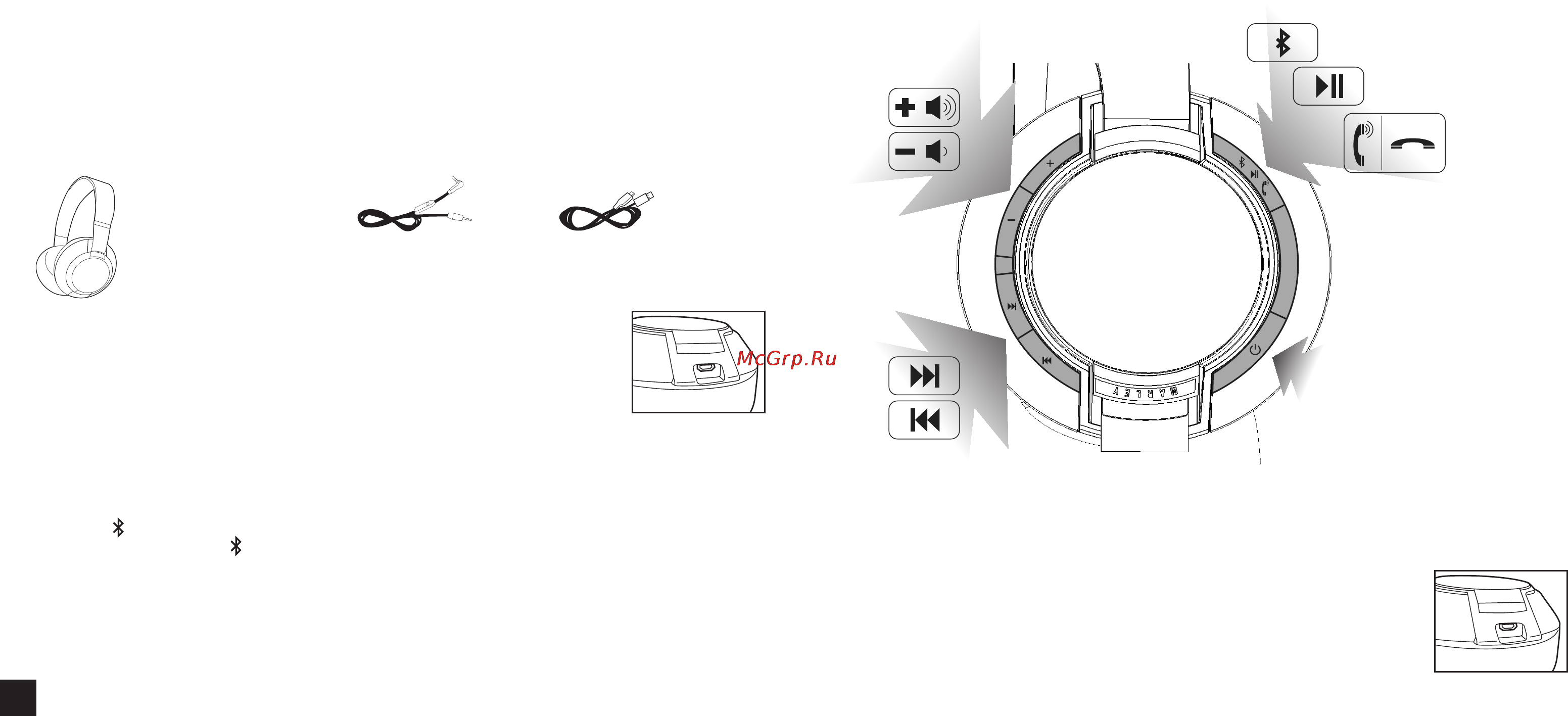 Marley Liberate Saddle (EM-JH073-SD) [2/3] Питание стереосистемы liberate xlbt