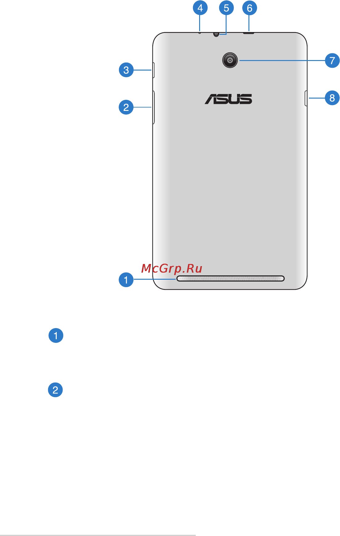 Asus MeMO Pad™ HD 8 (ME180A) [13/96] Вид сзади