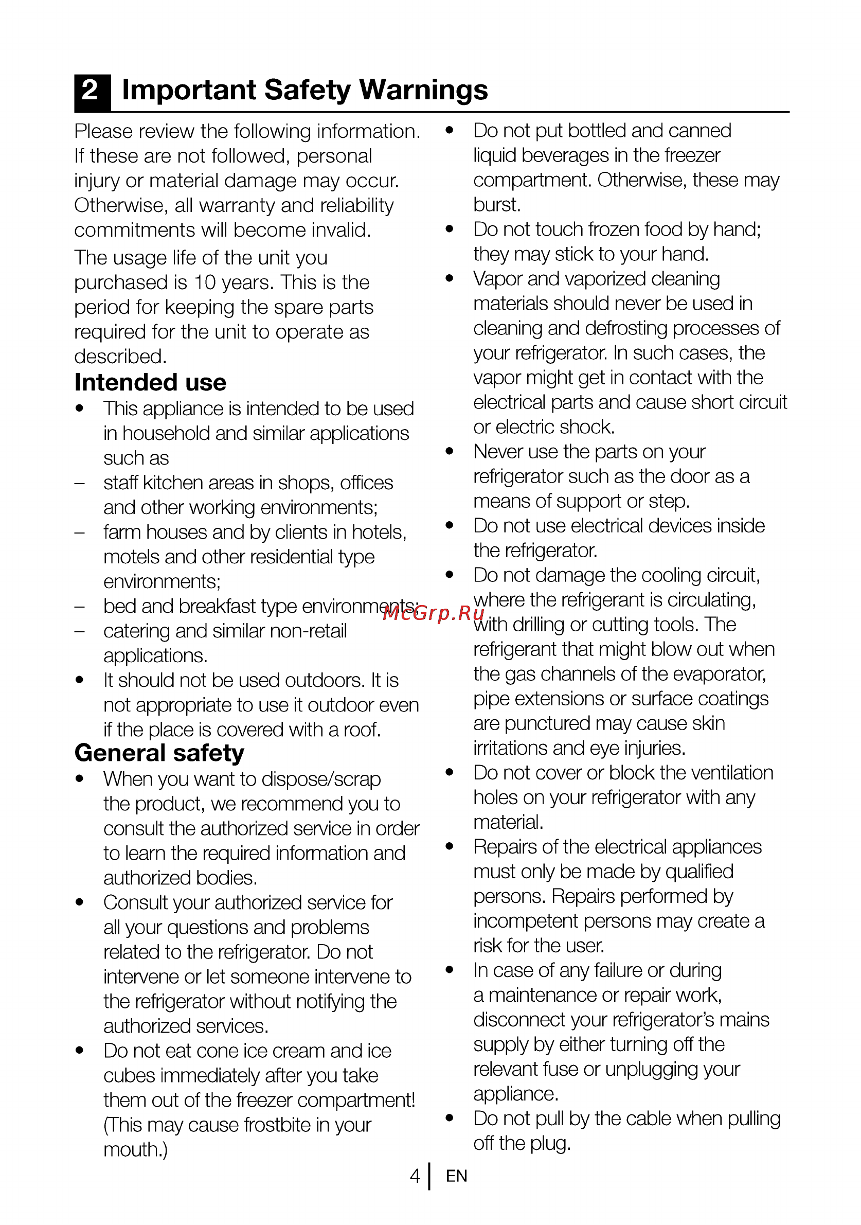 Beko DSE25006S [5/40] Important safety warnings