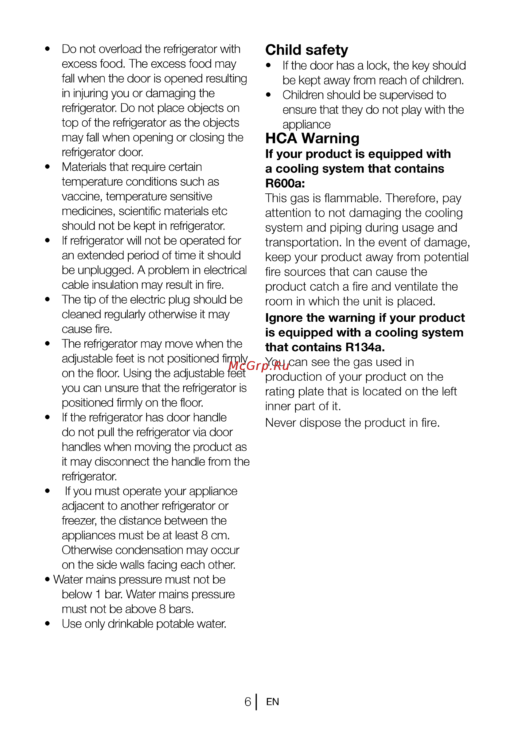 Beko DSE25006S [7/40] Child safety