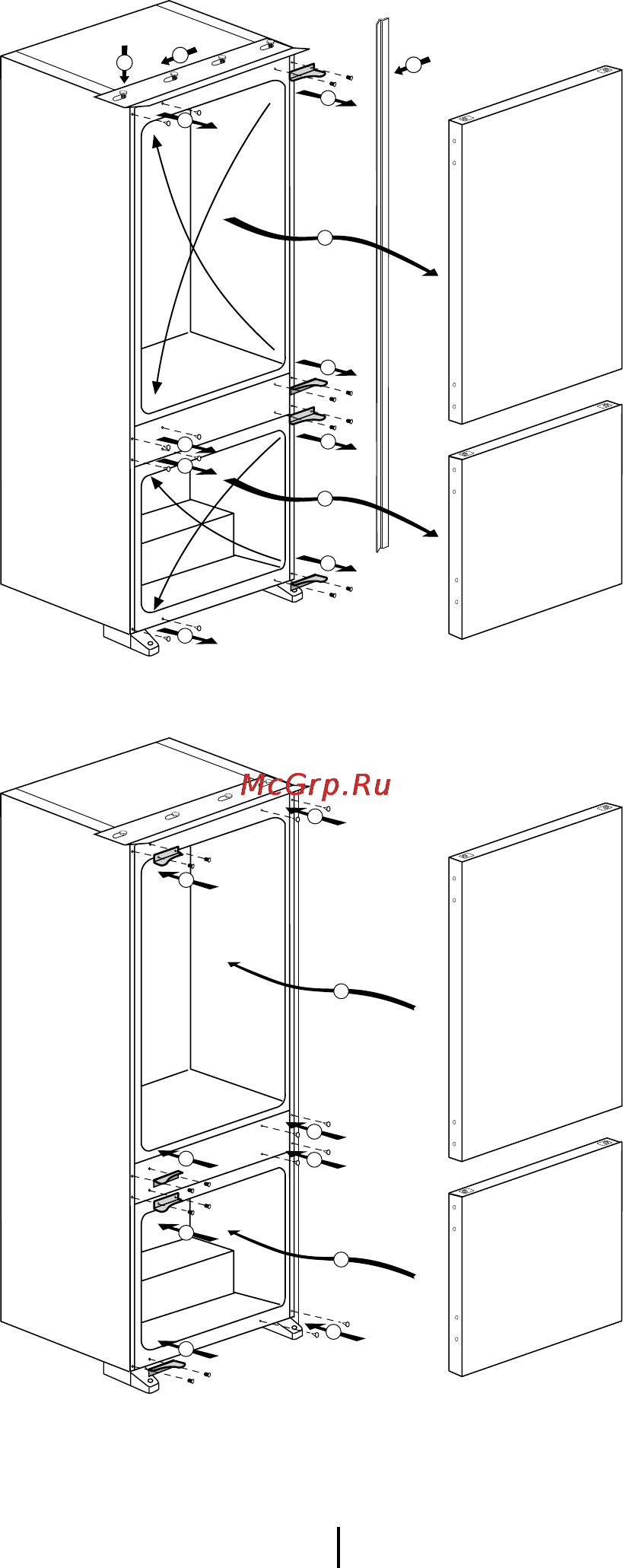 Beko CBI7771 [12/40] Reversing the doors