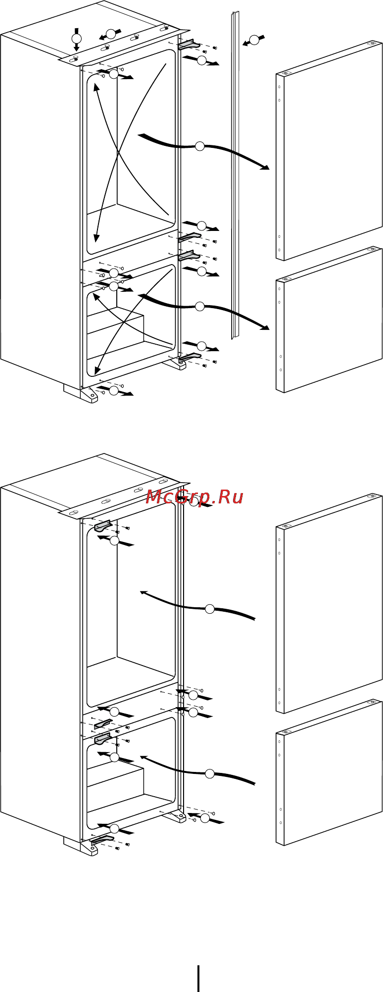 Beko CBI7771 [31/40] Перевешивание дверей