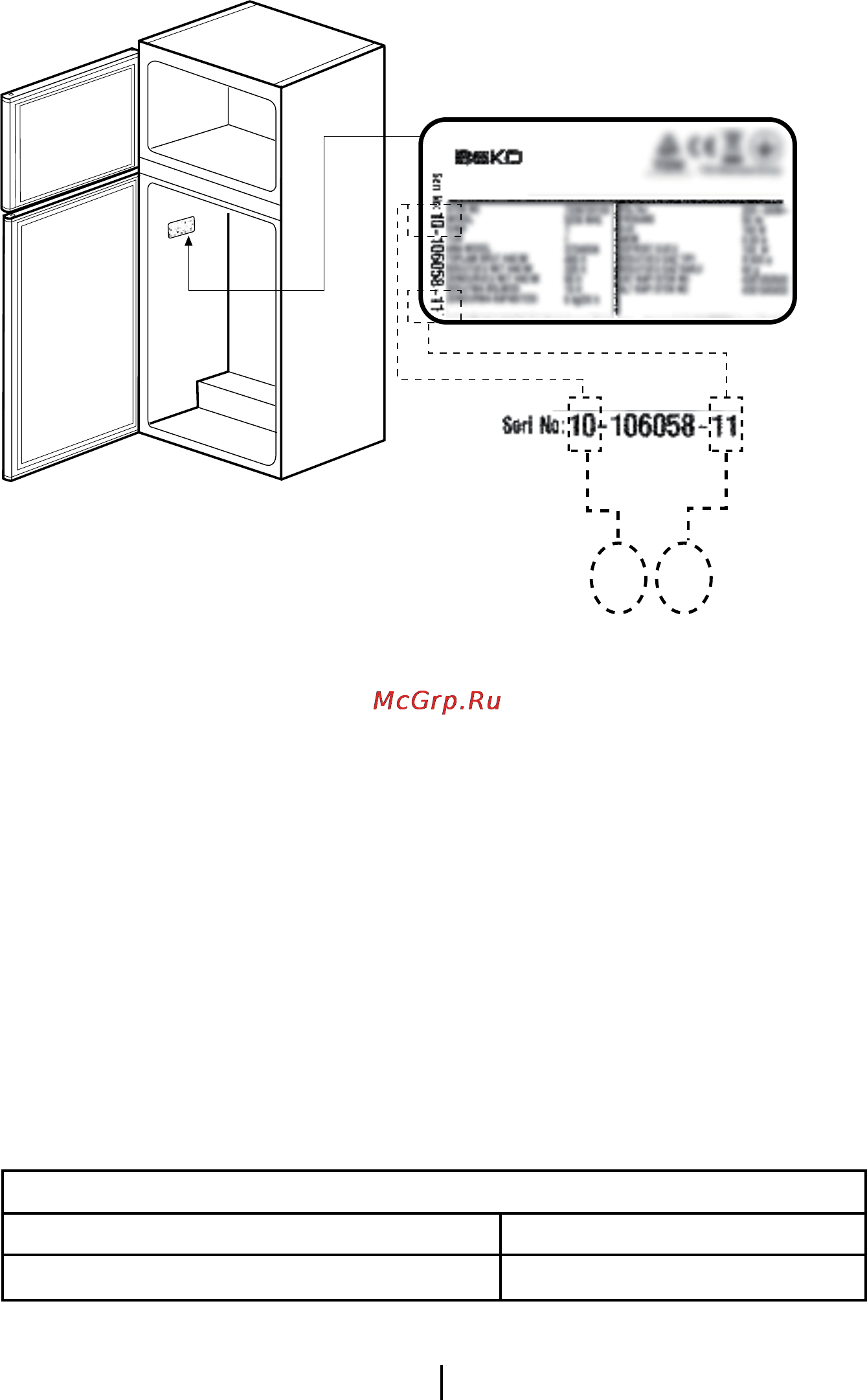 Beko CBI7771 [8/40] Technical specifications of your refrigerator