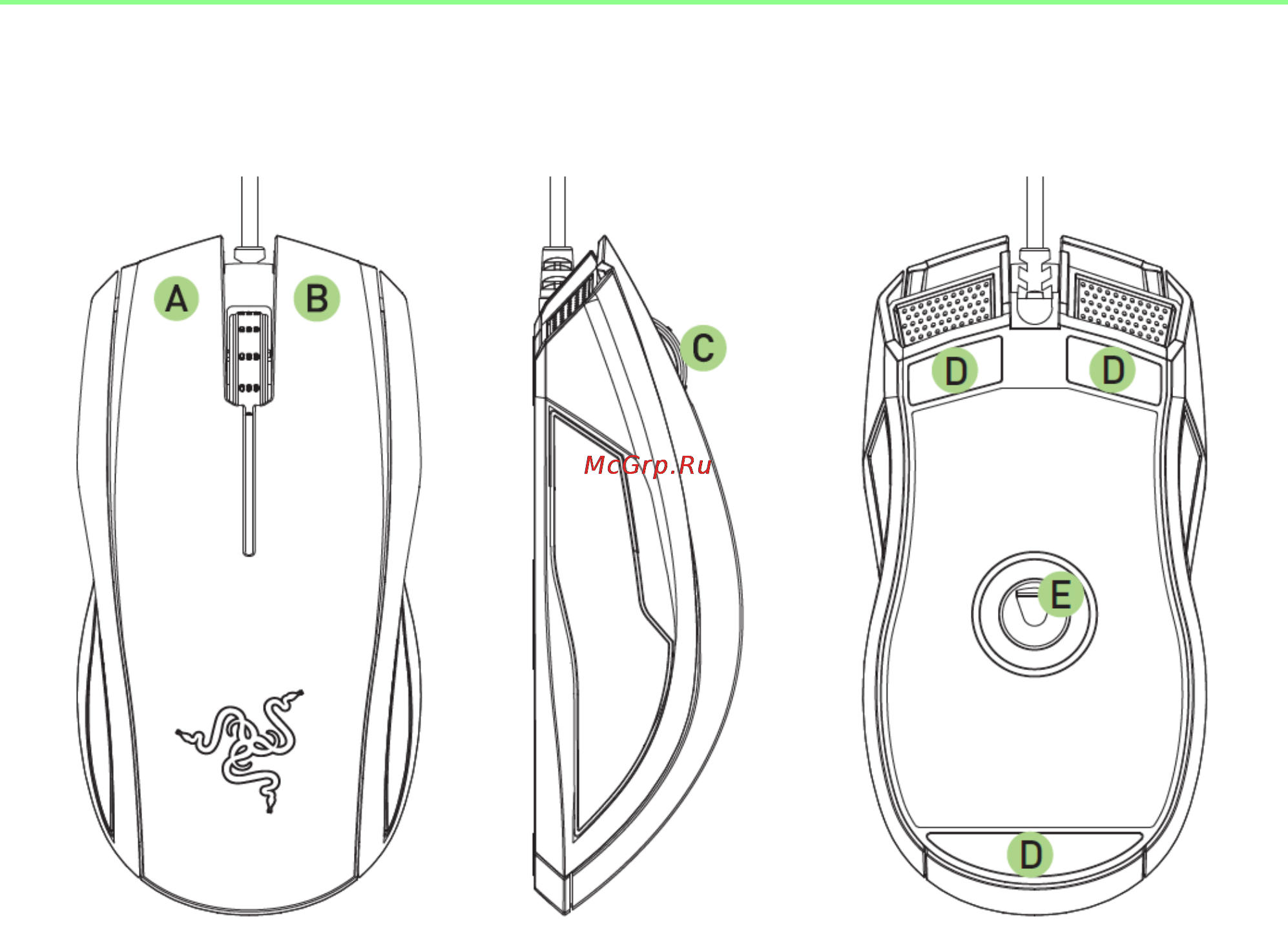 Razer Krait 2013 (RZ01-00940100-R3M1) [5/27] Схема устройства