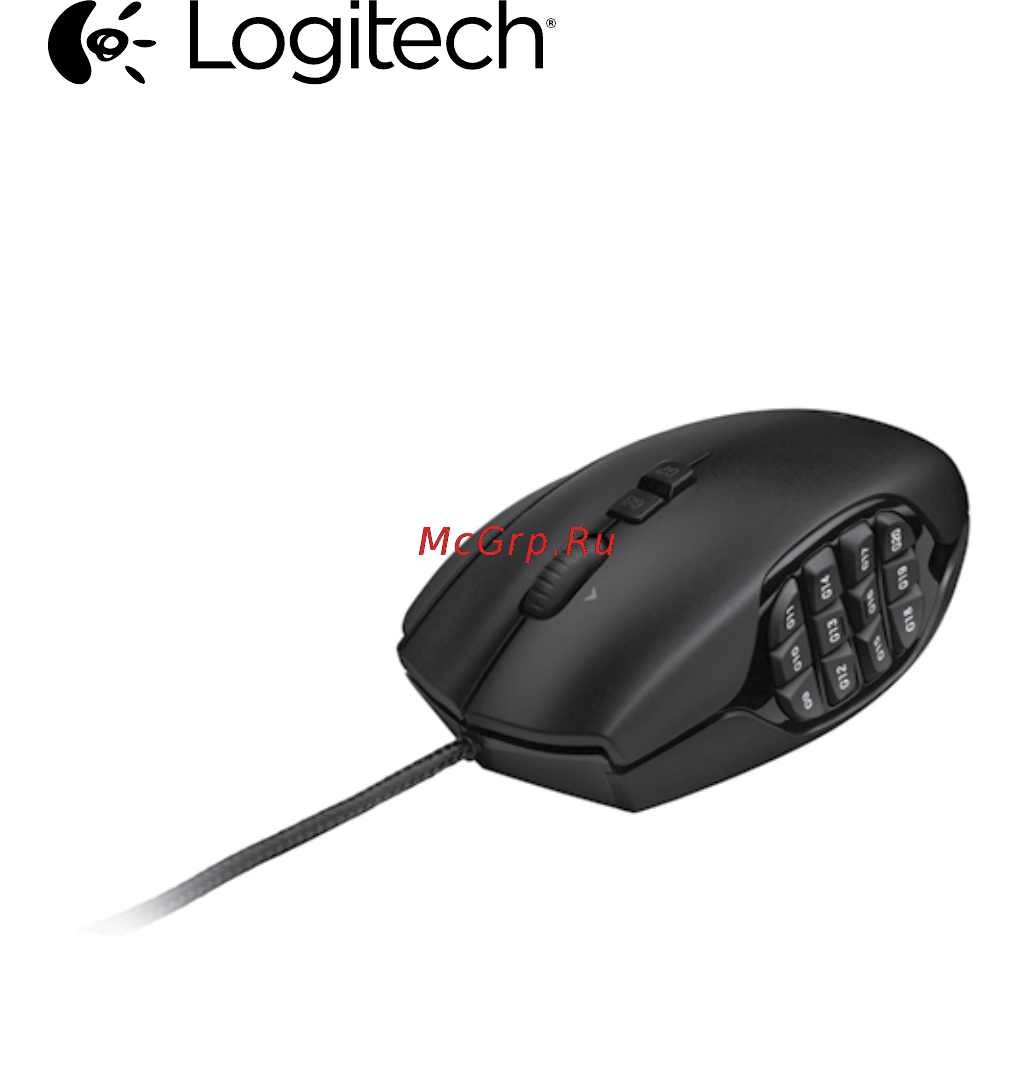 Logitech Gaming G600 MMO Инструкция по эксплуатации онлайн