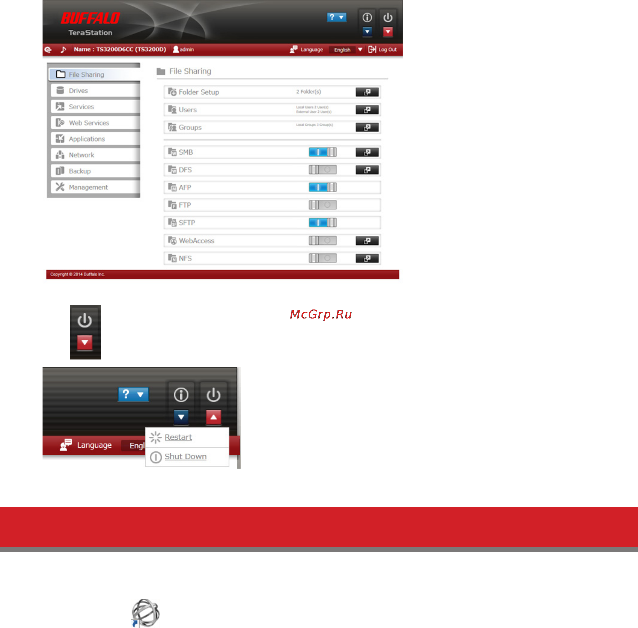 Buffalo TS3400D0804 [14/181] Changing the administrator password