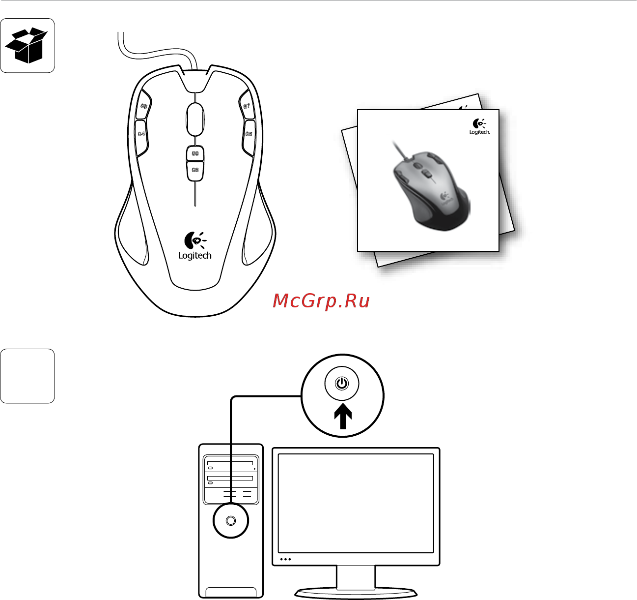 Logitech Gaming G300 Инструкция по эксплуатации онлайн [2/11] 106083
