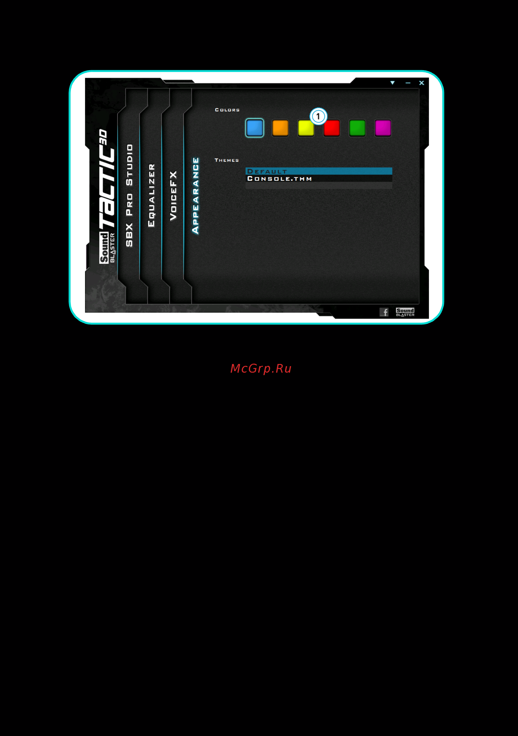 Creative Sound Blaster Tactic 3D Alpha (FGPN70GH012000003) [11/18] Выбор цвета