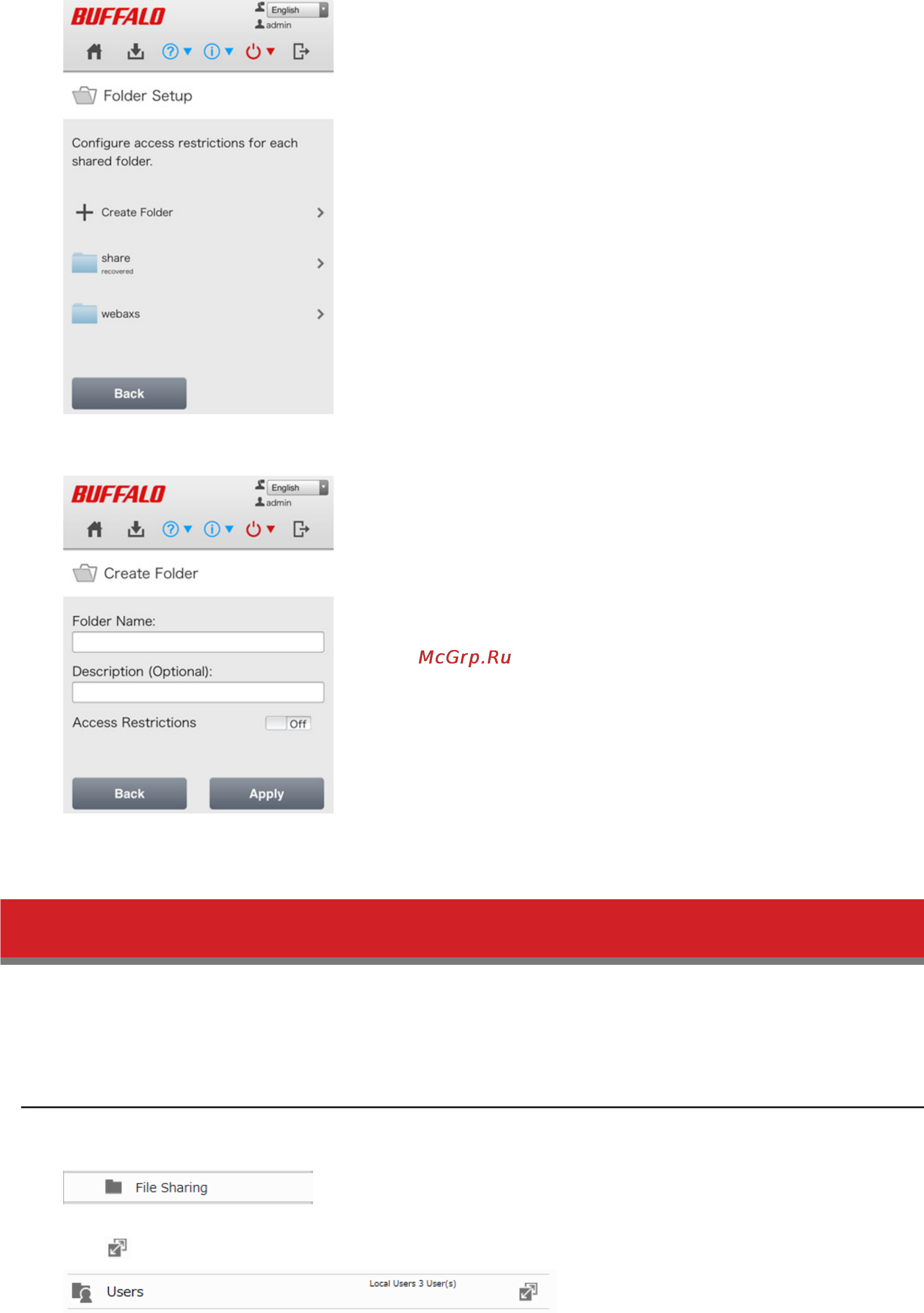 Buffalo LS441D1604-EU [21/105] Adding users