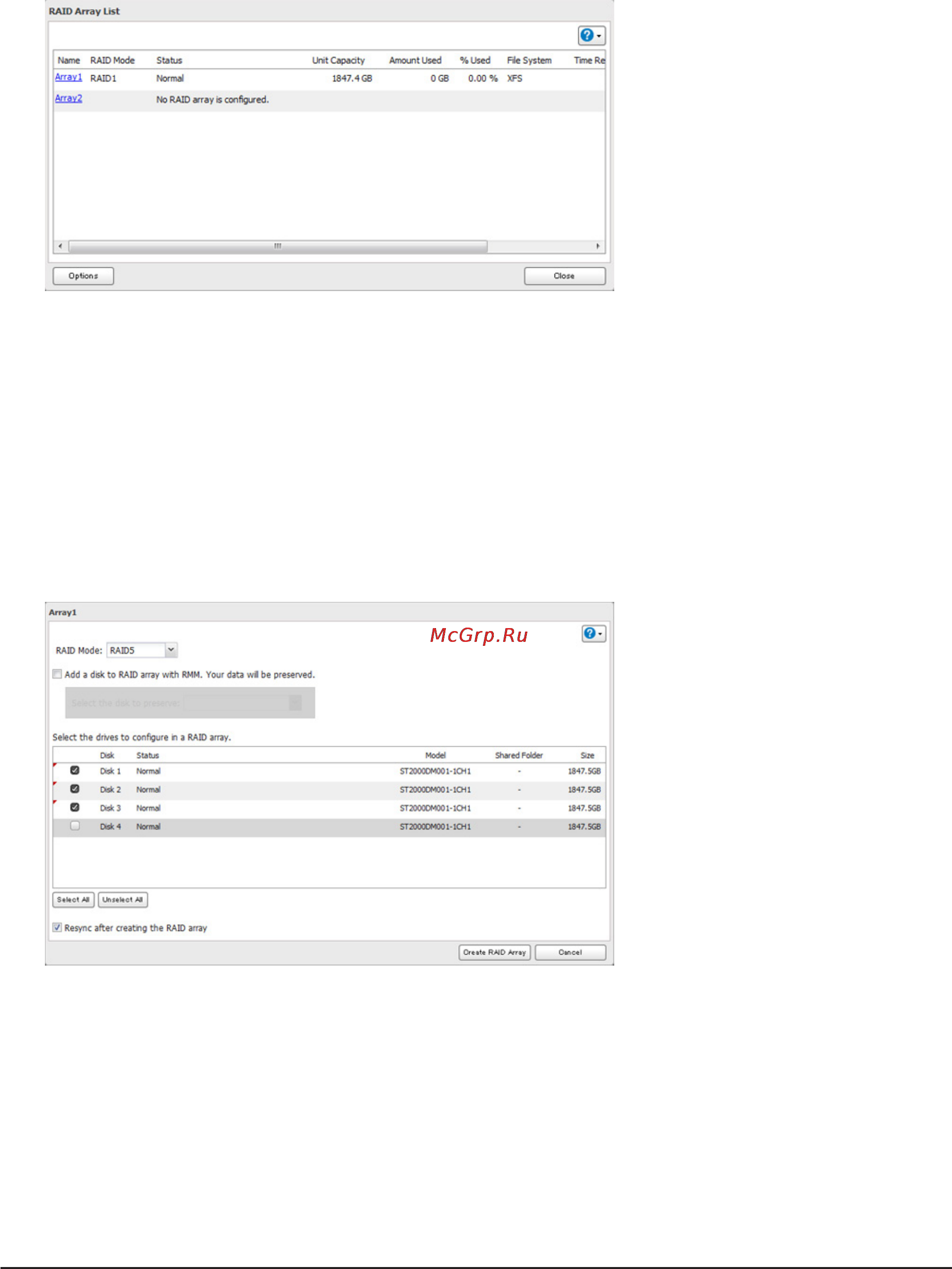 Buffalo LS441D1604-EU [36/105] Rmm raid mode manager