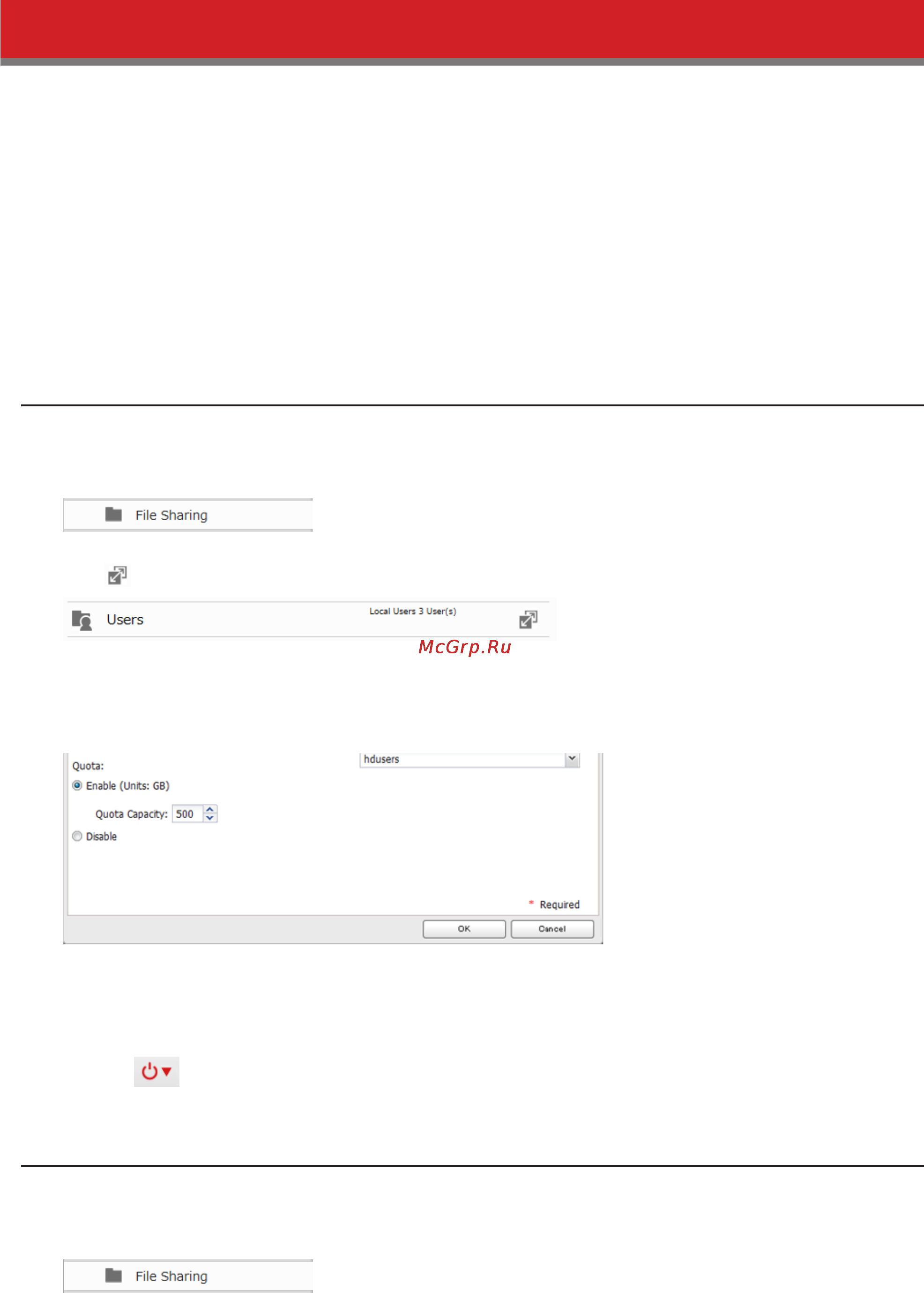 Buffalo LS441D1604-EU [45/105] Quotas for users