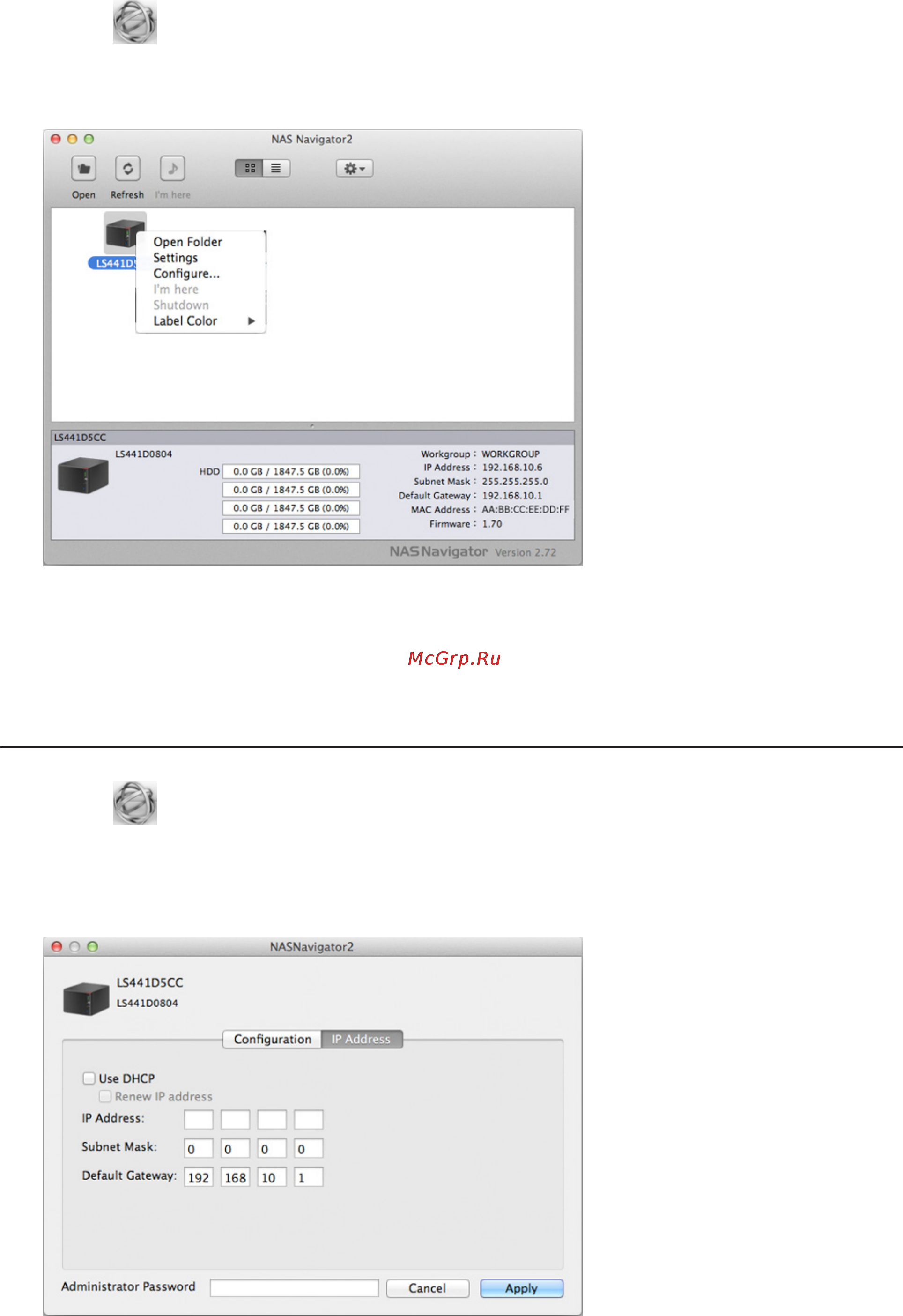 Buffalo LS441DE-EU [97/105] Changing the ip address