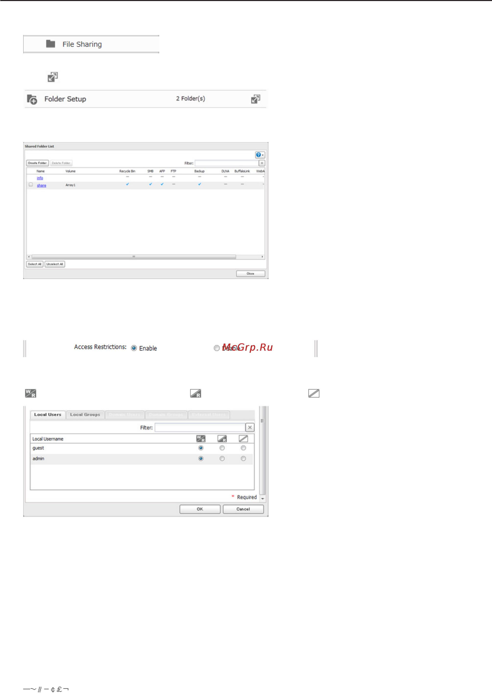 Buffalo LS410D0301-EU [19/84] Local users groups