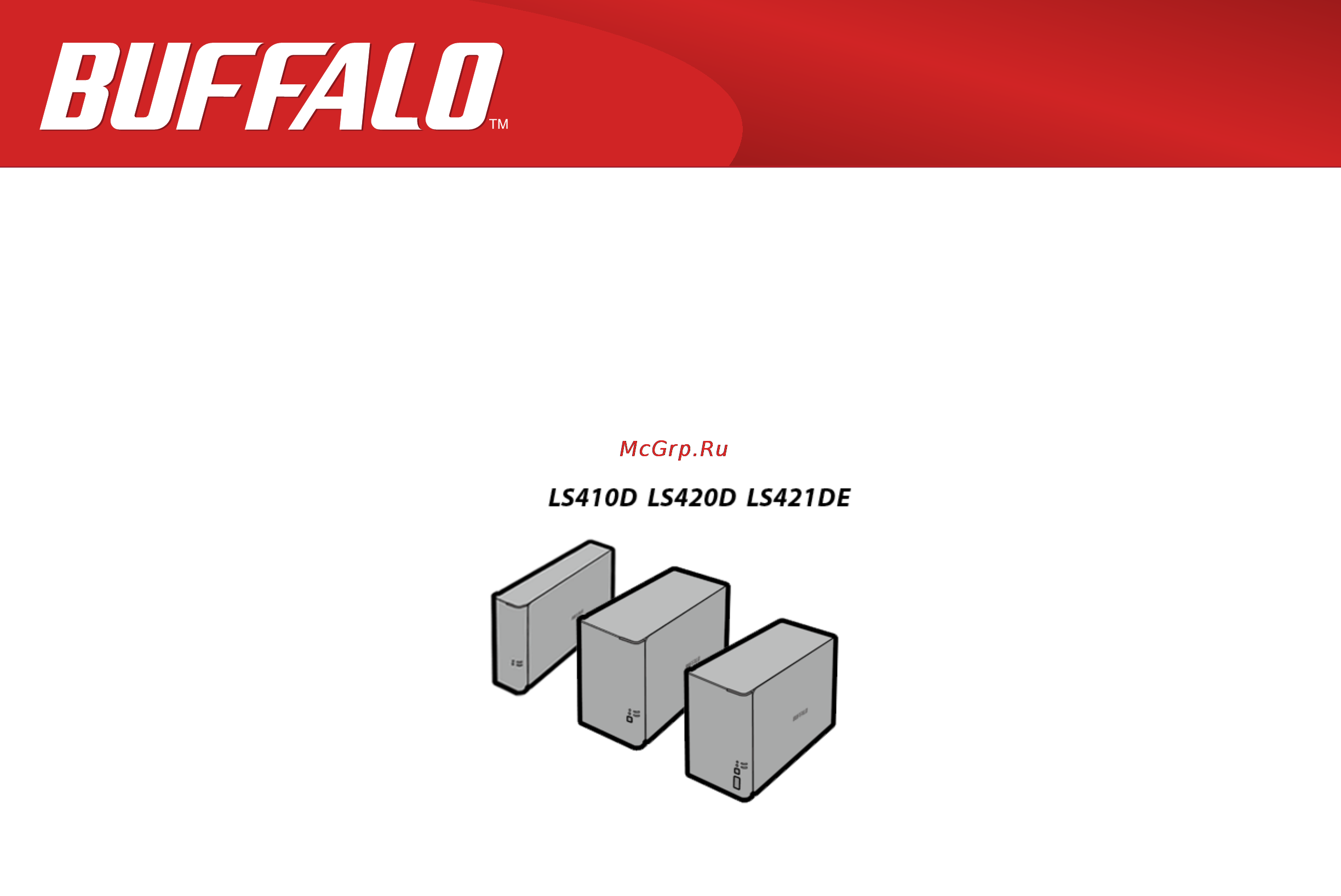 Buffalo LS421DE-EU Инструкция по эксплуатации онлайн