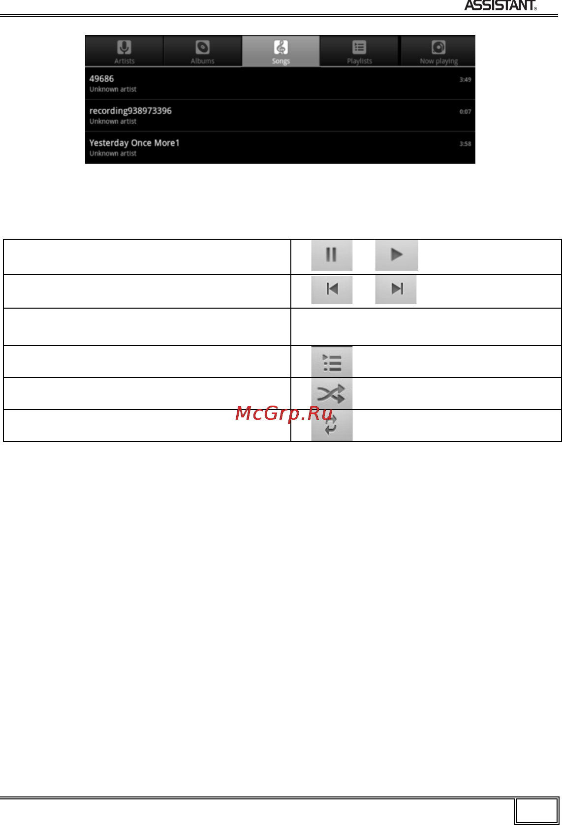 Assistant AP-703 Инструкция по эксплуатации онлайн [82/100] 106245