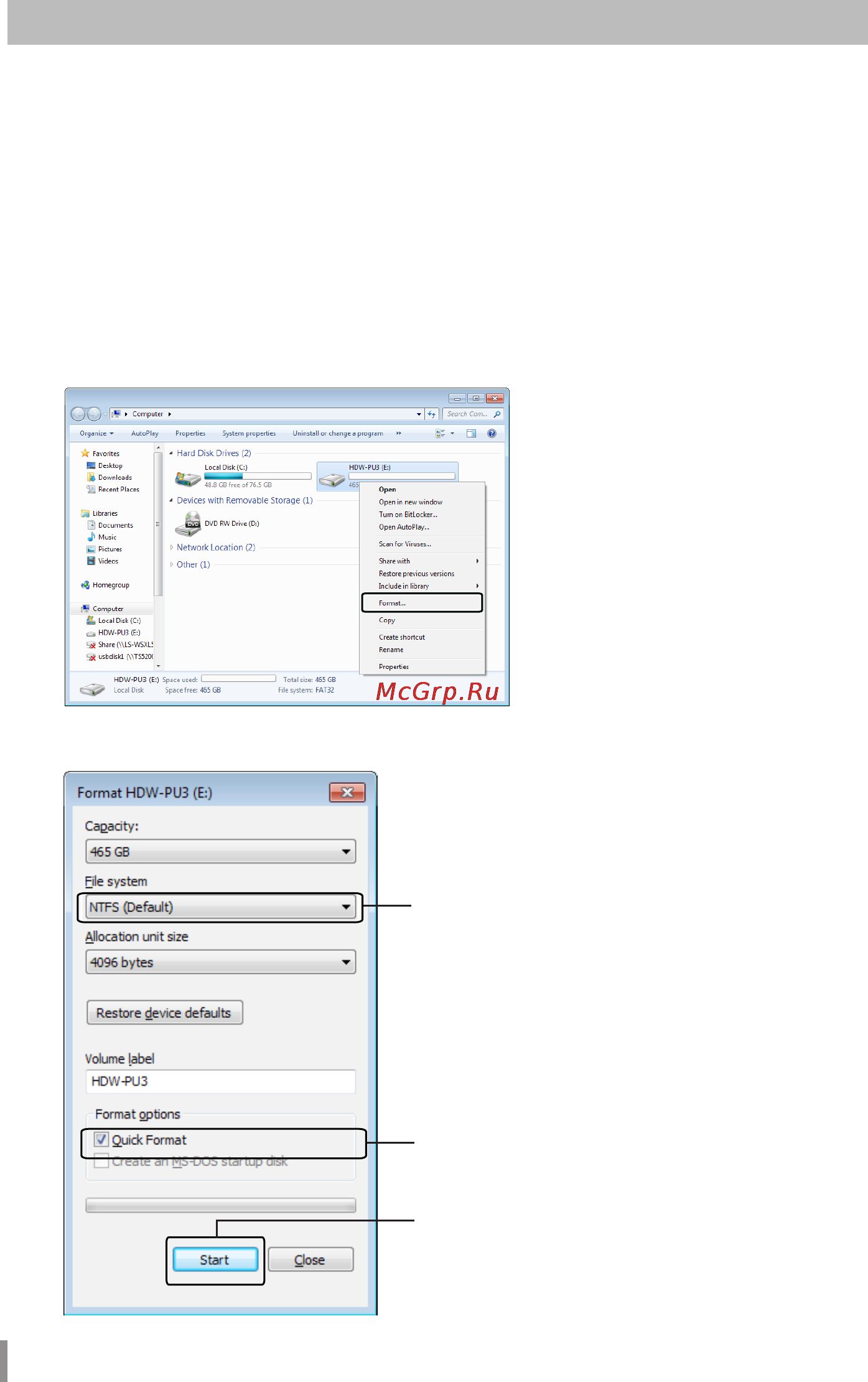 Buffalo HDW-P500U3-EU [51/226] Formateo con ntfs windows