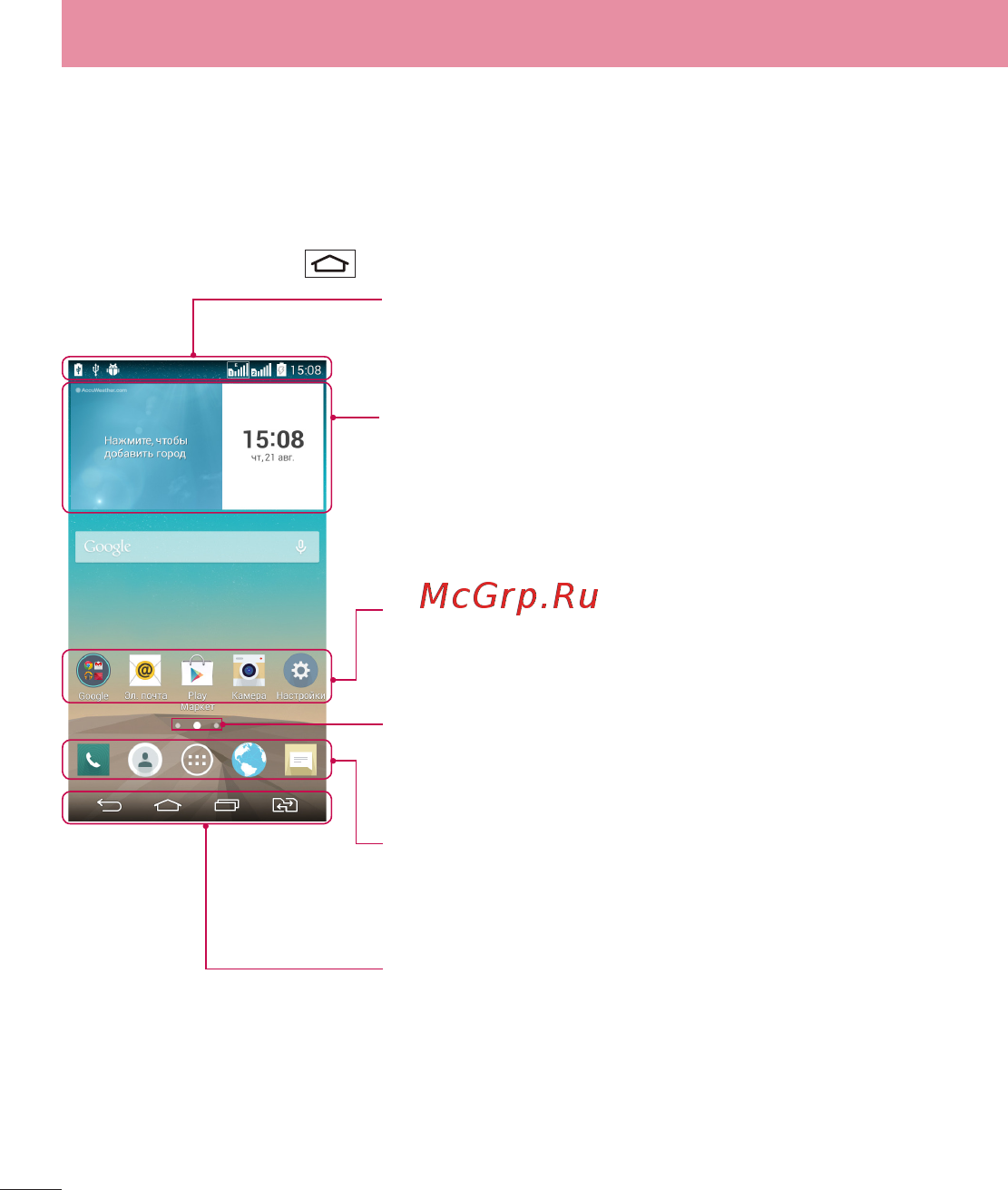 LG G3 Stylus Black (D690) [32/117] Главный экран